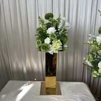 Boule de fleurs en soie blanche et verte élégante de 30 cm, 35 cm, 80 cm, personnalisable par IFG, pour la décoration et l'arrangement de mariage