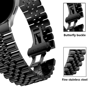 <span class=keywords><strong>Bracelet</strong></span> en métal pour Samsung Galaxy Watch 4 5 Pro, 20mm, 22mm, 45mm, en acier inoxydable, 40mm, 44mm, pour Amazift Gts - Product Image 4