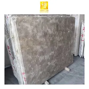 Promotion de pierre naturelle, marbre gris clair avec veines pour dalles murales, carreaux de sol