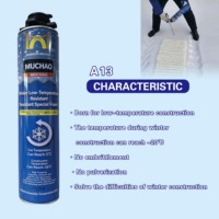MU CHAO A13 750ml 800g Mousse polyuréthane adhésive monocomposant basse température pour construction, isolation à haute expansion CAS