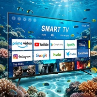 Televisor Inteligente CHIGO Económico y Personalizable para Hoteles, 4K Full HD LED, Marco de Vidrio Templado, Sin Marco, con 120Hz 144Hz