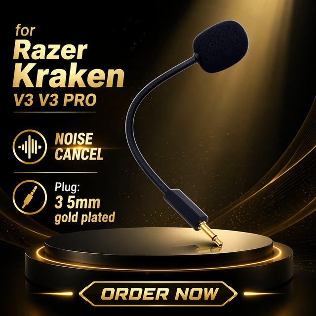 Microphone Headset Noise Cancelling for Razer Kraken V3 V3 Pro  Gaming Headset