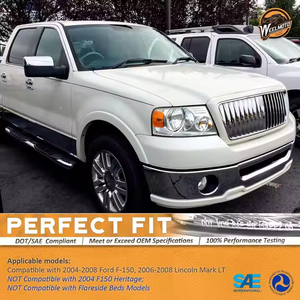 04-08 para Ford F150 y 06-08 <span class=keywords><strong>Lincoln</strong></span> Mark LT faros delanteros Euro lente transparente y cromo 55W halógeno nueva condición - Product Image 5