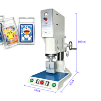 Machine de soudage plastique par ultrasons pour les plaques rigides de classement de cartes PSA, équipement de scellage de plaques de cartes 110V/220V