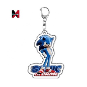 Soniced The Hedgehog <span class=keywords><strong>Porte</strong></span>-clés acrylique avec queues pour figurine de jeu et livraison directe - Product Image 3