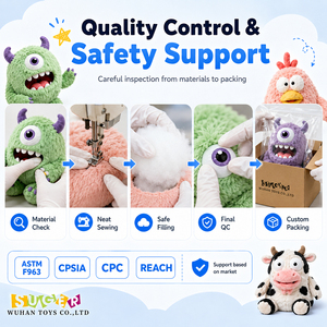 Fabricant de jouets en peluche personnalisés à partir de croquis OEM ODM, monstres amusants en peluche pour la promotion de marque et la vente au détail - Product Image 5
