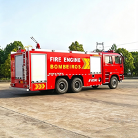 Nouveau camion de pompier et de sauvetage Shacman X3000 à 10 roues avec réservoir d'eau de 8000 L, transmission 6x4, moteur diesel, prix usine