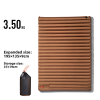 Matelas de camping gonflable portable en PVC, imperméable, avec pompe intégrée, pour le voyage et la randonnée