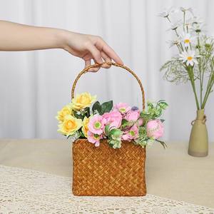 海草篮子套装编织手篮婚礼节日礼品篮三种尺寸 - Product Image 3