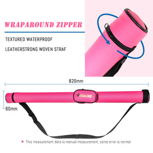 <b>Healing</b> <b>Pink</b> Billiard Cue Case 1x2 2x2 1x3 2x3 3x3 2x4 Pu Material For Snooker And Billiards - Product Image 4