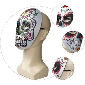 Máscara <span class=keywords><strong>Mexicana</strong></span> de Halloween para el Día de los Muertos, Accesorios de Fiesta de PVC y Máscara - Product Image 3