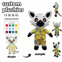 Fournisseur de jouets en peluche personnalisés : Adorable personnage à chapeau bleu, personnalisable, thème fantastique, marchandises d'exposition, peluche chat sur mesure