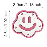30 pièces/ensemble été PVC chaussures breloques rose fille chapeau sac nuage noix de coco sabots accessoires bricolage épingles décoration pour cadeau de noël