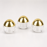 Pot de crème pour les yeux givré de luxe au design élégant, série de pots en acrylique à paroi épaisse, 5g 10g 15g 20g 25g 30g