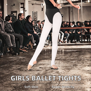 Collant da ballo con alti elastici 60D per ragazze calze a <span class=keywords><strong>passo</strong></span> di balletto - Product Image 2