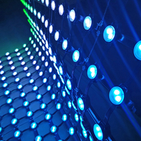 Écran de rideau en maille LED rvb Flexible IP67 P55-2LED-SMD3535 pour les événements et l'effet d'éclairage de mariage