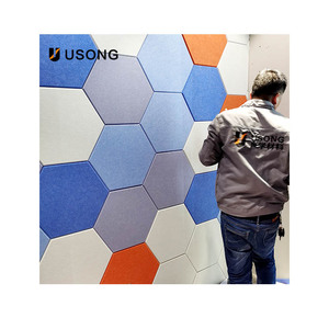 Hấp thụ âm thanh giảm tiếng ồn sức khỏe môi trường hấp thụ âm thanh tấm Polyester - Product Image 2