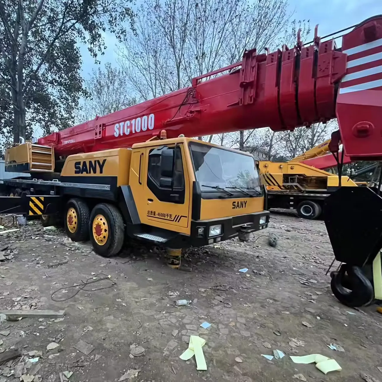 رافعة شاحنة مستعملة SANY STC1000 رافعة شاحنة 100 طن مستعملة للبيع رافعة 100 طن مستعملة من أفضل العلامات التجارية في الصين