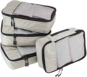 4 Pcs Set Zip Extra Large Space <b>Suitcase</b> for Travel Waterproof Portable Packing Cubes Compression - Product Image 2