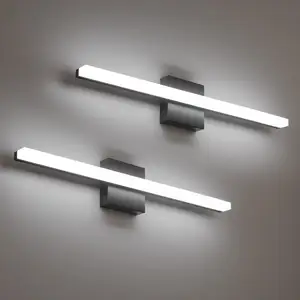 Luces de pared LED para el hogar, Hotel, baño, tocador, espejo minimalista regulable, accesorio de iluminación, lámpara de pared recargable moderna