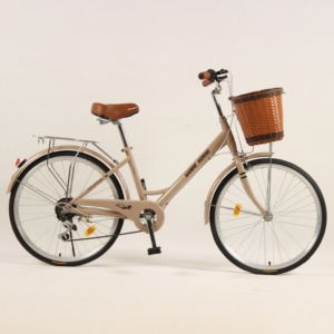 Bicicleta Urbana de Acero con Alto Contenido de Carbono, 24/26 Pulgadas, Una Velocidad, para Adultos - Product Image 6