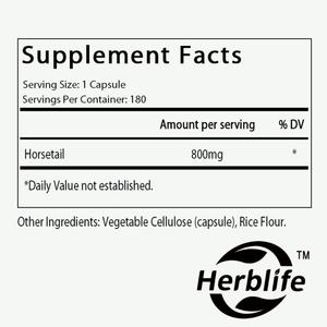 Capsules d'herbe de queue de cheval OEM/ODM 800 mg |   180 unités |   Complément alimentaire à base d'extraits d'herbes, sans OGM, sans gluten, soutien immunitaire - Product Image 2