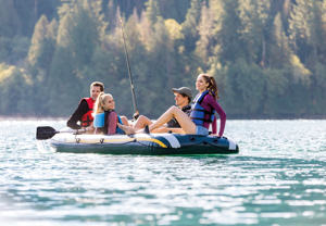 Kayak gonflable en caoutchouc durable <span class=keywords><strong>Intex</strong></span> deux à quatre personnes bateau de pêche en eau avec coque en PVC pour 2 ou 3 personnes - Product Image 3