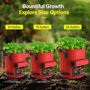 <span class=keywords><strong>Sacs</strong></span> <span class=keywords><strong>de</strong></span> culture <span class=keywords><strong>de</strong></span> pommes <span class=keywords><strong>de</strong></span> terre en feutre respirant <span class=keywords><strong>de</strong></span> 10 gallons, colorés, réutilisables, durables, pour la culture <span class=keywords><strong>de</strong></span> légumes - Product Image 5