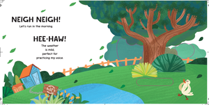 Prêt à commander Fun Push Pull Sound Book Slide and Press to Play Farm Animal Noises Interactive Board Book Paperboard New Series - Product Image 3