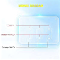 Panneau de commutation à bascule 3 gangs 12V avec LED rouge, interrupteur à bascule d'allumage 3 broches SPST étanche pour voiture, camping-car, bateau, tout-terrain, camion