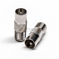Adaptateur d'antenne TV coaxiale 75 Ohm de type F femelle vers PAL mâle, connecteur de câble satellite RF pour systèmes de diffusion domestique