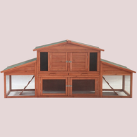 LY Promotion Chaude : Poulailler/Cage en Bois Écologique pour Poules, Canards et Lapins, à Double Étage avec Boîte à Œufs pour Jardin Extérieur