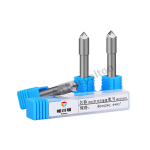 6mm <span class=keywords><strong>PCD</strong></span> kim cương 4F khắc công cụ cắt CNC đá khắc công cụ phay Cutter cho đá granit đá cẩm thạch và gốm khắc bit - Product Image 6