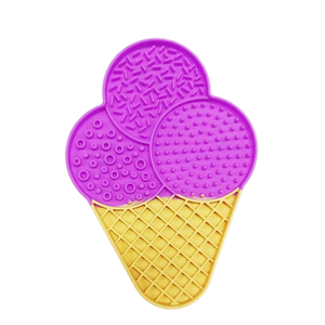 Tazón de Silicona para Perros con Diseño de Helado, 250 ml, Material de Grado Alimenticio, Diseño Atractivo, para Uso en Interiores - Product Image 1