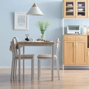 Set da pranzo Vintage con stile <span class=keywords><strong>Brooklyn</strong></span> da 5 pezzi per 4 sedie compatte in acciaio per piccoli spazi - Product Image 3