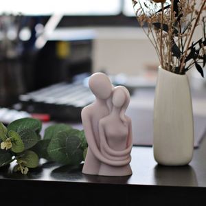 Carving Art Home Decoration Mould Wedding Gift <b>Large</b> 3D Romantic Couple Portrait Silicone <b>Candle</b> Mold for Resin Casting - Product Image 5