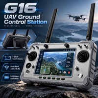 Station de sol pour drone Android G16 7 pouces, portée de 9 km, double bande 2.4G 5.8G, transmission de données et liaison vidéo pour télécommande UAV GR01