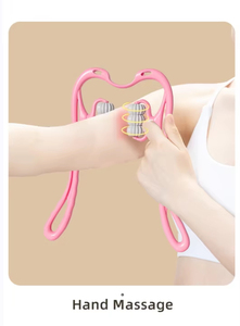 Masajeador de cuello de rodillo Manual portátil de 6 ruedas con logotipo personalizado Masaje cervical <span class=keywords><strong>para</strong></span> <span class=keywords><strong>el</strong></span> cuerpo Cabeza Cara Pie Cintura Brazo - Product Image 6
