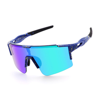 Lunettes de vélo polarisées d'extérieur OEM Tr 90 surdimensionnées Lunettes de cyclisme VTT Interchangeables Résistantes aux chocs Lunettes de soleil de sport pour hommes