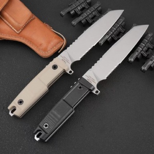 มีดพกพาคุณภาพสูง ER ด้ามจับยาง ใบมีดสแตนเลส สำหรับตั้งแคมป์และกิจกรรมกลางแจ้ง ปรับแต่งได้ตามต้องการ รับผลิตแบบ OEM - Product Image 4