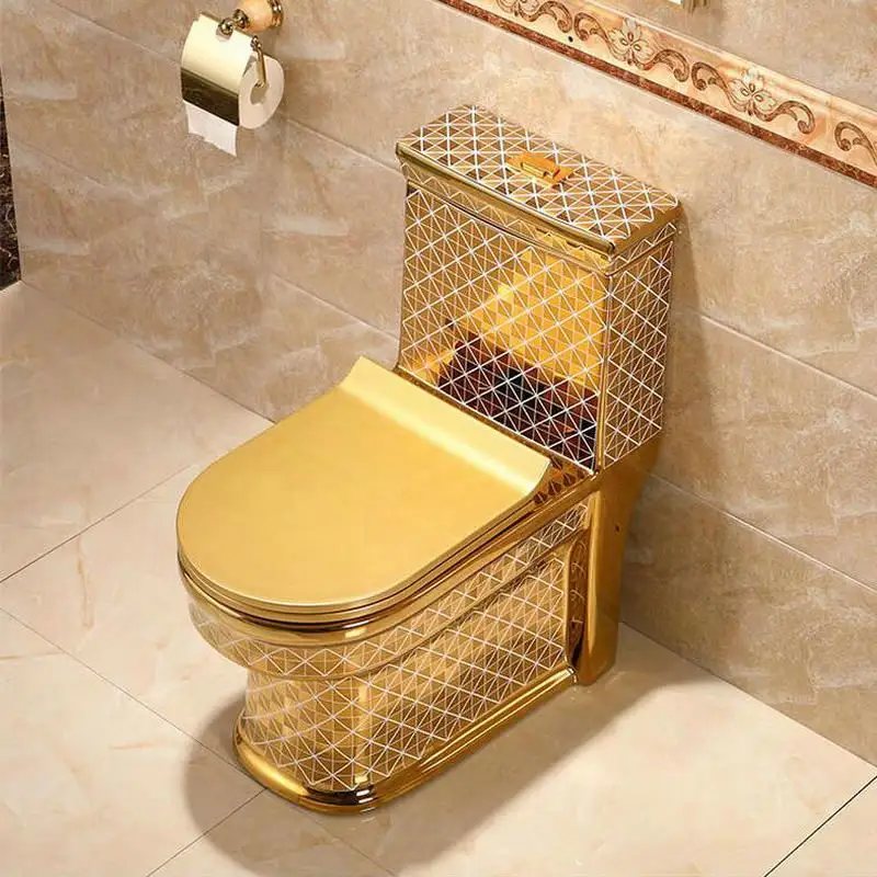 Seramik sıhhi tesisat gereçleri komodin banyo su dolabı altın kral tuvalet