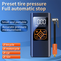 Mini batterie externe numérique portable sans fil rechargeable automatique Gonfleur de pneu sans fil Pompe à air pour voiture Compresseur Gonfleur de pneu