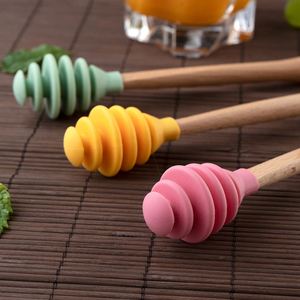 Bâtonnets mélangeurs réutilisables en silicone pour café, miel et autres liquides - Product Image 5
