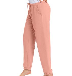 Pantalones de chándal de rizo francés de algodón pesado Unisex de alta calidad 500 GSM Joggers bordado liso cordón activo Bottoms para - Product Image 1