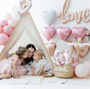 18inch Glossy Colorful Heart Shaped Mylar Foil <b>Balloon</b> for Valentine's Day Christmas Halloween Birthday Party <b>Decorations</b> - Product Image 3