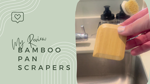 Lot <span class=keywords><strong>de</strong></span> 6 grattoirs à casseroles en bambou, écologiques, pour casseroles, plats, bols et assiettes, outil <span class=keywords><strong>de</strong></span> cuisine anti-rayures - Product Image 3