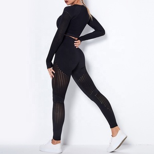 Conjuntos de <span class=keywords><strong>Ropa</strong></span> Deportiva <span class=keywords><strong>para</strong></span> <span class=keywords><strong>Mujer</strong></span>, Conjunto de 2 Piezas <span class=keywords><strong>para</strong></span> Yoga, <span class=keywords><strong>Ropa</strong></span> de Fitness, <span class=keywords><strong>Ejercicio</strong></span>, Running, <span class=keywords><strong>Ropa</strong></span> Deportiva - Product Image 6