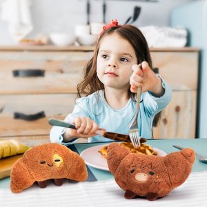 Yüksek kalite trend stilleri tereyağı crocroant ekmek özel oyuncak komik gıda yumuşak oyuncaklar yastık için rahatlatıcı oynayan peluş anahtarlık - Product Image 3