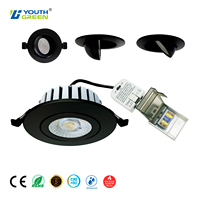 Spot LED encastré moderne en aluminium EU Downlight 5W/7W IP65 pour plafonds de maison et de bureau