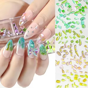 6 Griglie di Lusso con Diamanti Lucidi Misti a Fondo Piatto, Charms per <span class=keywords><strong>Unghie</strong></span> Colorati in Plastica 3D, Strass Non Tossici per Nail Art Fai <span class=keywords><strong>da</strong></span> Te a Lunga Durata - Product Image 3